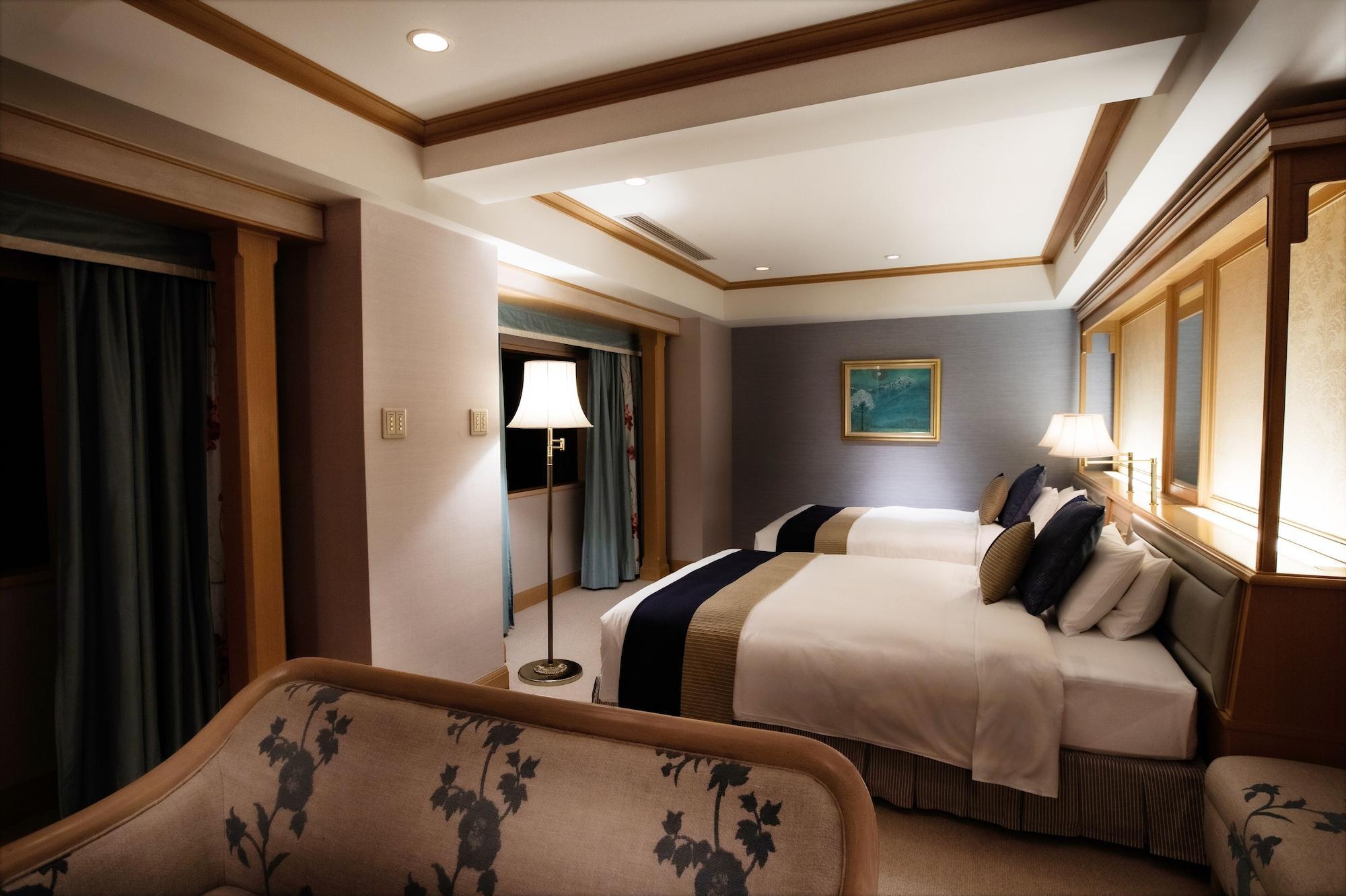 Hotel New Otani Hakata Fukuoka  Eksteriør bilde A bedroom at the hotel